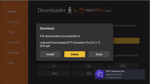 Step 9: Open the IPTV App